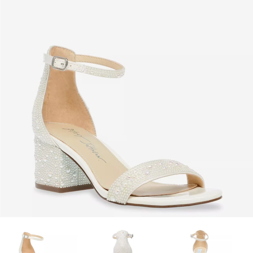 Worn once Betsy Johnson Mari Sandal White